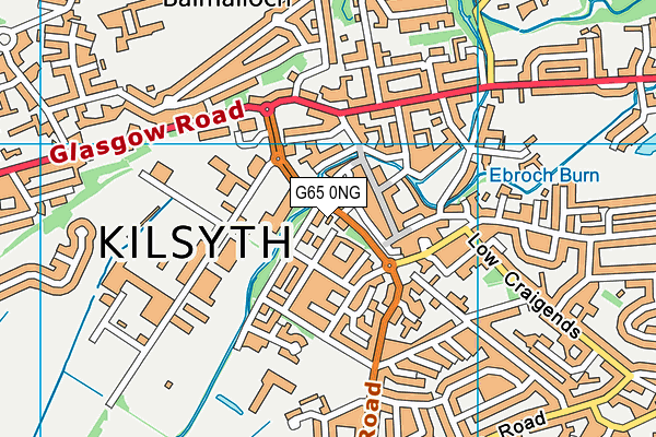 G65 0NG map - OS VectorMap District (Ordnance Survey)