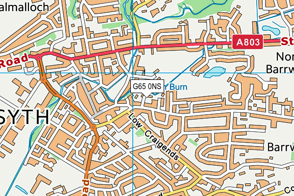 G65 0NS map - OS VectorMap District (Ordnance Survey)