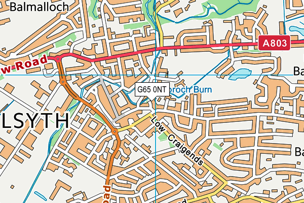 G65 0NT map - OS VectorMap District (Ordnance Survey)