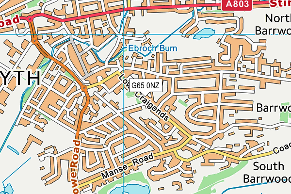 G65 0NZ map - OS VectorMap District (Ordnance Survey)