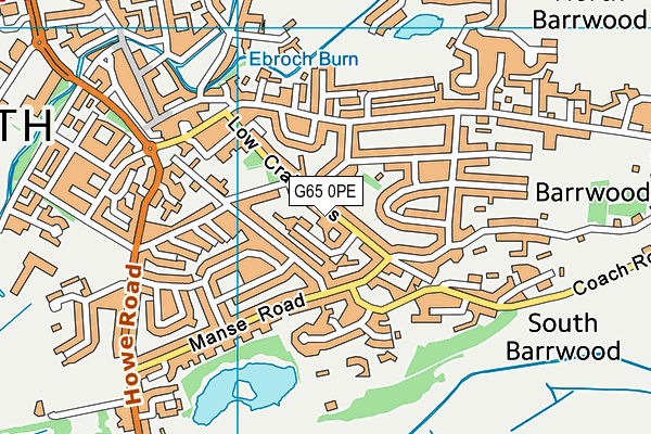 G65 0PE map - OS VectorMap District (Ordnance Survey)
