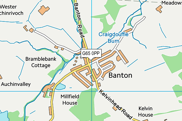 G65 0PP map - OS VectorMap District (Ordnance Survey)