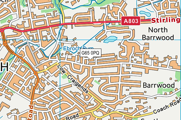 G65 0PQ map - OS VectorMap District (Ordnance Survey)