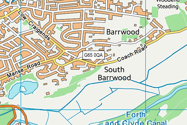 G65 0QA map - OS VectorMap District (Ordnance Survey)