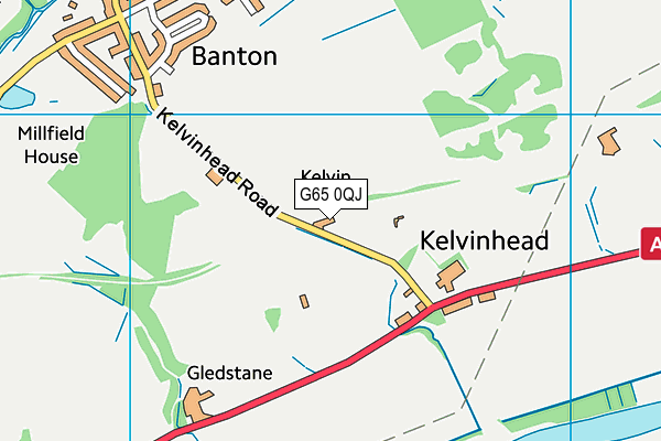 G65 0QJ map - OS VectorMap District (Ordnance Survey)