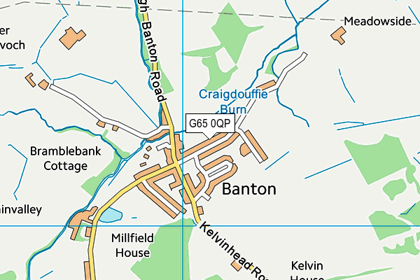 G65 0QP map - OS VectorMap District (Ordnance Survey)