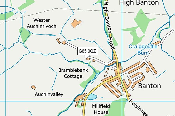 G65 0QZ map - OS VectorMap District (Ordnance Survey)