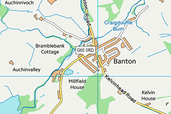 G65 0RD map - OS VectorMap District (Ordnance Survey)