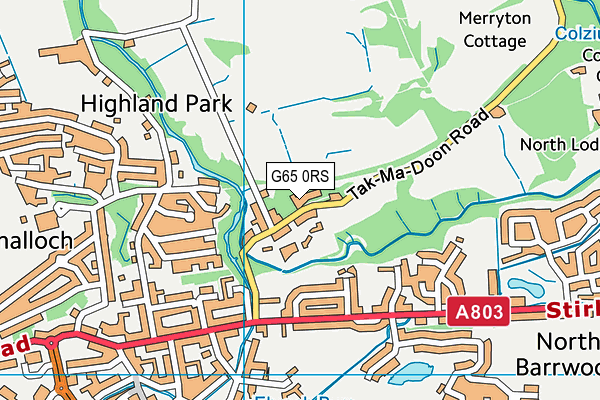 G65 0RS map - OS VectorMap District (Ordnance Survey)