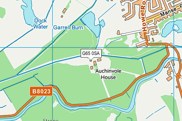 G65 0SA map - OS VectorMap District (Ordnance Survey)