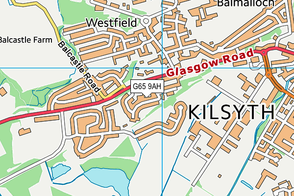 G65 9AH map - OS VectorMap District (Ordnance Survey)