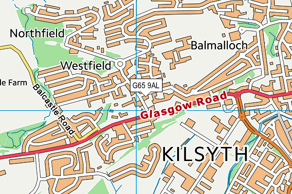 G65 9AL map - OS VectorMap District (Ordnance Survey)