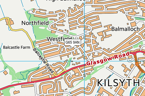 G65 9AN map - OS VectorMap District (Ordnance Survey)