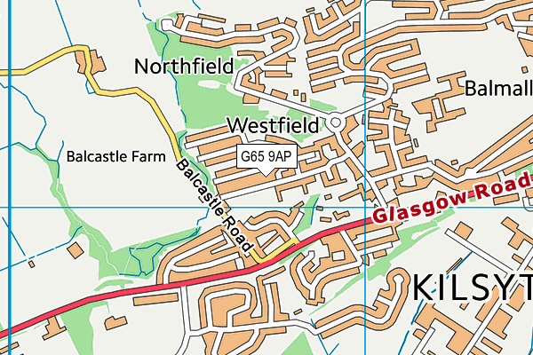 G65 9AP map - OS VectorMap District (Ordnance Survey)