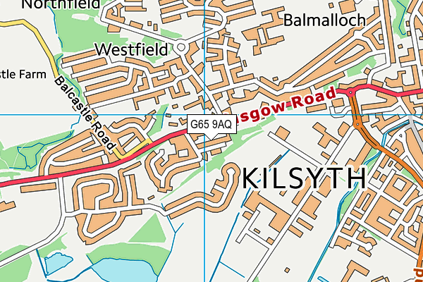 G65 9AQ map - OS VectorMap District (Ordnance Survey)