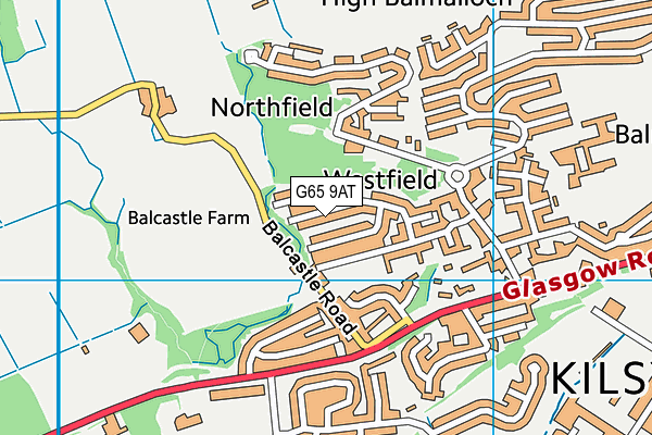 G65 9AT map - OS VectorMap District (Ordnance Survey)