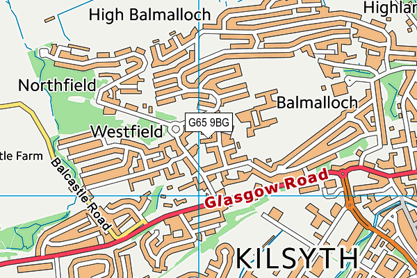 G65 9BG map - OS VectorMap District (Ordnance Survey)