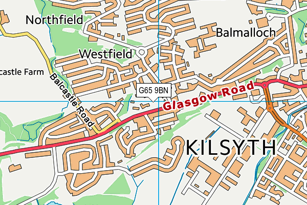 G65 9BN map - OS VectorMap District (Ordnance Survey)