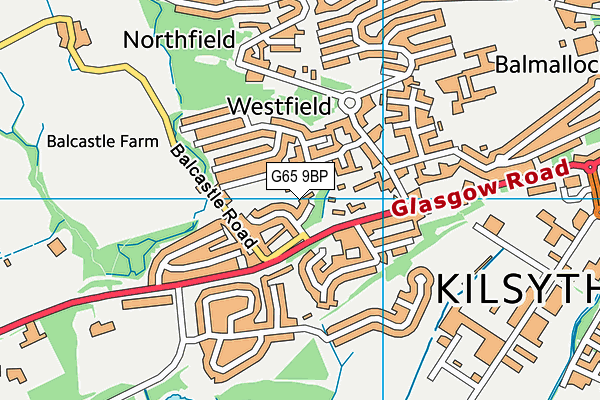 G65 9BP map - OS VectorMap District (Ordnance Survey)