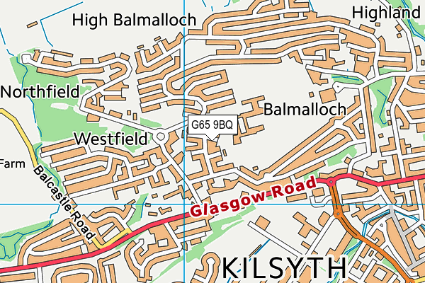 G65 9BQ map - OS VectorMap District (Ordnance Survey)