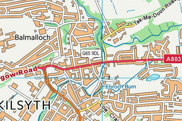 G65 9DL map - OS VectorMap District (Ordnance Survey)