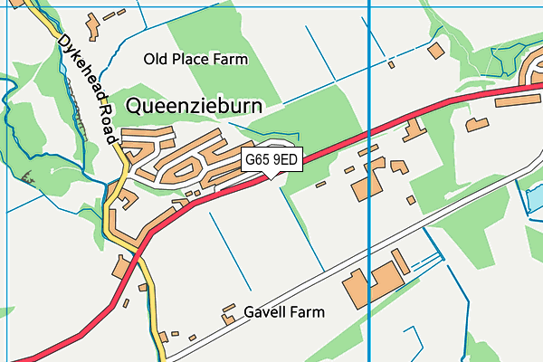 G65 9ED map - OS VectorMap District (Ordnance Survey)