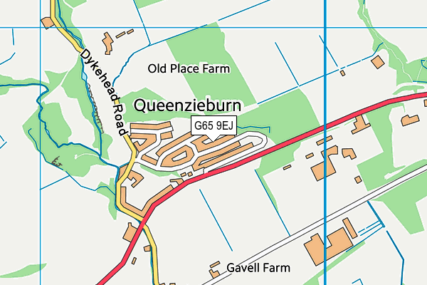 G65 9EJ map - OS VectorMap District (Ordnance Survey)