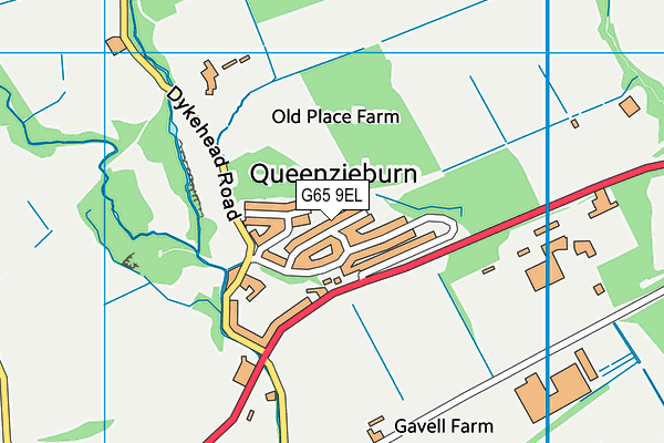 G65 9EL map - OS VectorMap District (Ordnance Survey)