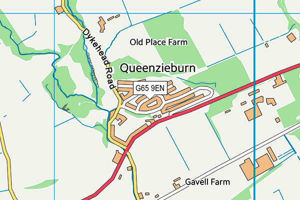 G65 9EN map - OS VectorMap District (Ordnance Survey)