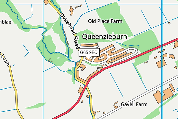 G65 9EQ map - OS VectorMap District (Ordnance Survey)