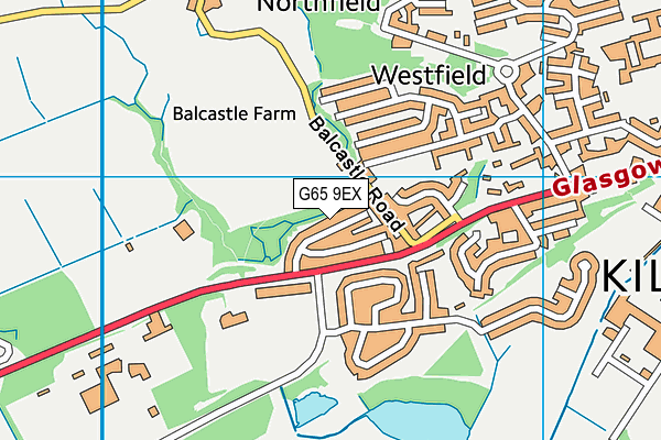 G65 9EX map - OS VectorMap District (Ordnance Survey)