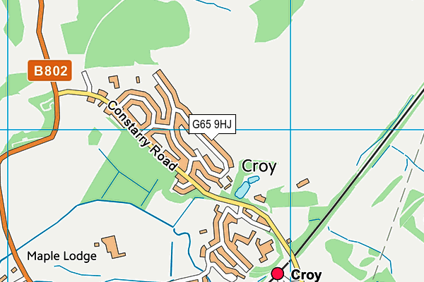 G65 9HJ map - OS VectorMap District (Ordnance Survey)