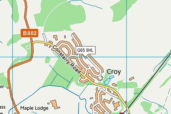 G65 9HL map - OS VectorMap District (Ordnance Survey)