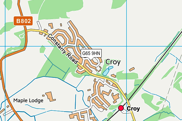 G65 9HN map - OS VectorMap District (Ordnance Survey)