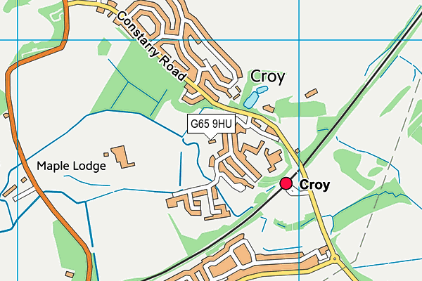 G65 9HU map - OS VectorMap District (Ordnance Survey)