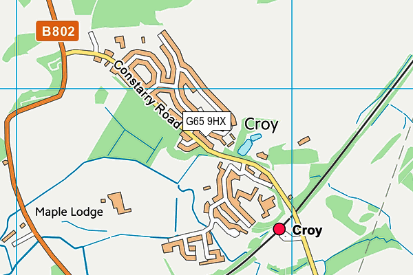 G65 9HX map - OS VectorMap District (Ordnance Survey)