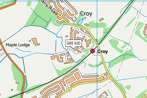 G65 9JD map - OS VectorMap District (Ordnance Survey)