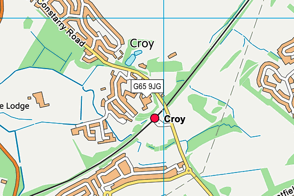 G65 9JG map - OS VectorMap District (Ordnance Survey)