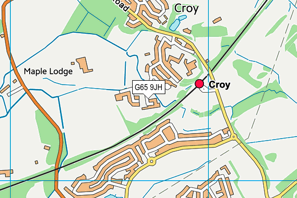 G65 9JH map - OS VectorMap District (Ordnance Survey)