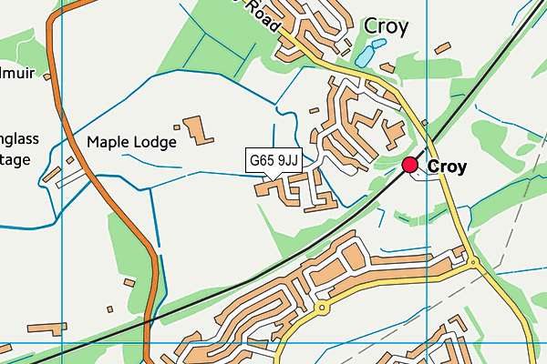 G65 9JJ map - OS VectorMap District (Ordnance Survey)