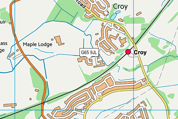 G65 9JL map - OS VectorMap District (Ordnance Survey)