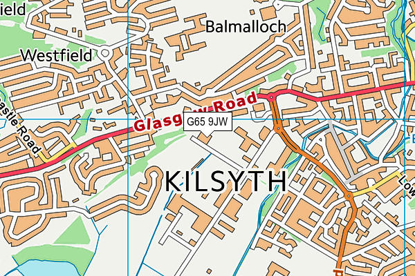 G65 9JW map - OS VectorMap District (Ordnance Survey)