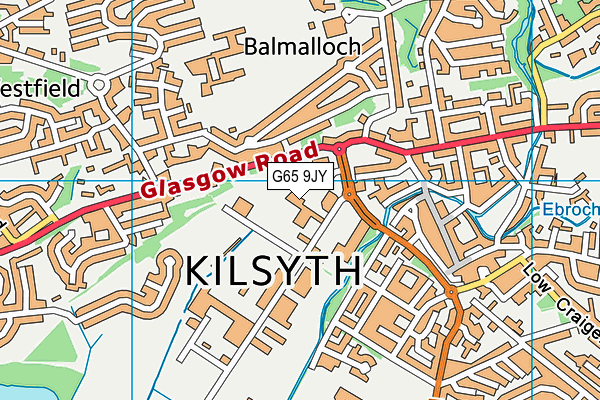 G65 9JY map - OS VectorMap District (Ordnance Survey)