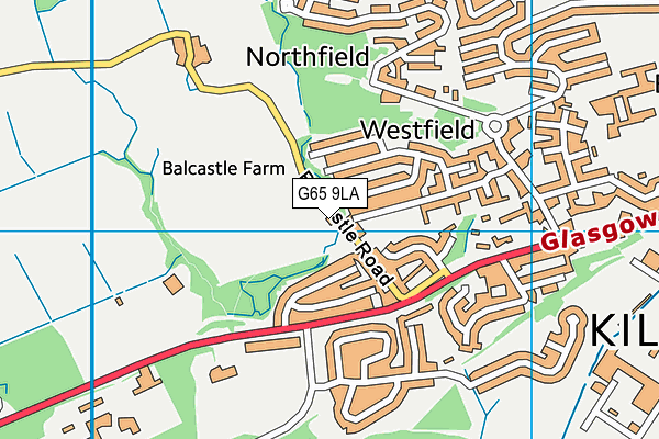 G65 9LA map - OS VectorMap District (Ordnance Survey)