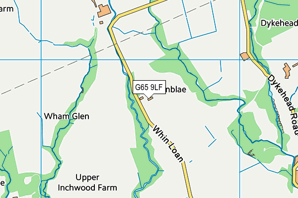 G65 9LF map - OS VectorMap District (Ordnance Survey)