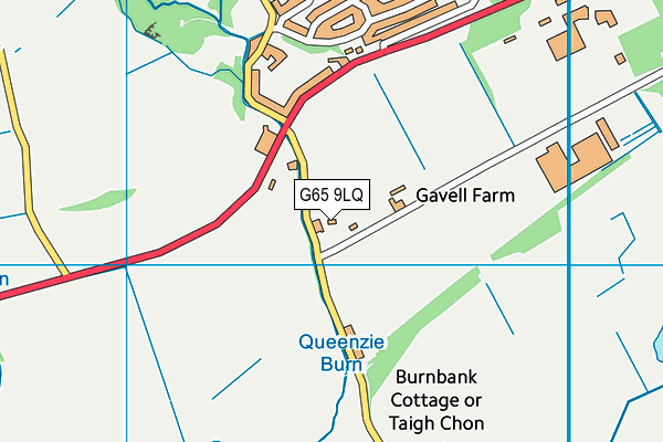 G65 9LQ map - OS VectorMap District (Ordnance Survey)