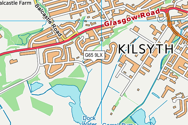 G65 9LX map - OS VectorMap District (Ordnance Survey)