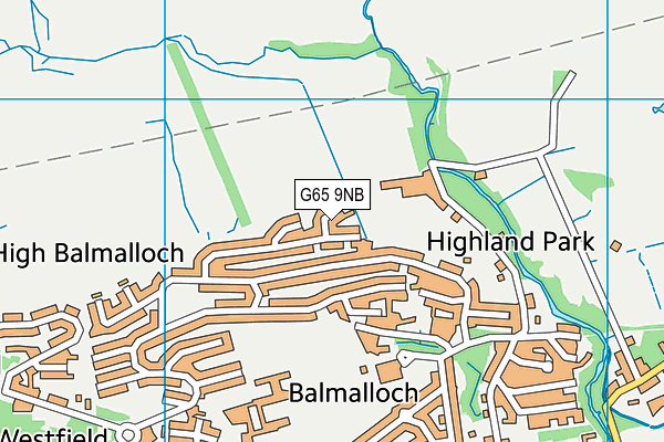 G65 9NB map - OS VectorMap District (Ordnance Survey)