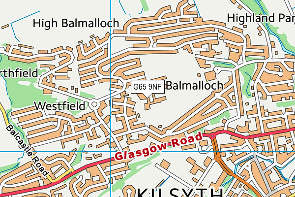 G65 9NF map - OS VectorMap District (Ordnance Survey)