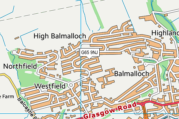 G65 9NJ map - OS VectorMap District (Ordnance Survey)